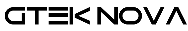 Gtek Nova font preview